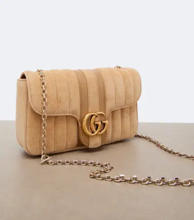 Gucci GG Marmont Mini suede shoulder bag | Thumbnail 2 Gucci GG Marmont Mini suede shoulder bag | Thumbnail 2