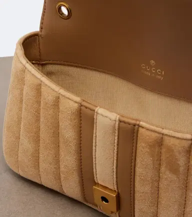Gucci GG Marmont Mini suede shoulder bag | Thumbnail 3 Gucci GG Marmont Mini suede shoulder bag | Thumbnail 3