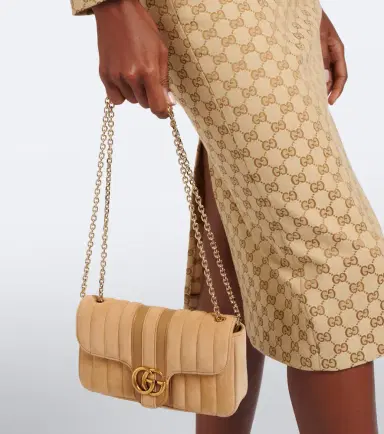 Gucci GG Marmont Mini suede shoulder bag | Thumbnail 5 Gucci GG Marmont Mini suede shoulder bag | Thumbnail 5