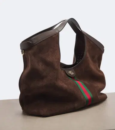 Gucci Giglio Large suede tote bag | Thumbnail 3 Gucci Giglio Large suede tote bag | Thumbnail 3