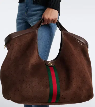 Gucci Giglio Large suede tote bag | Thumbnail 5 Gucci Giglio Large suede tote bag | Thumbnail 5
