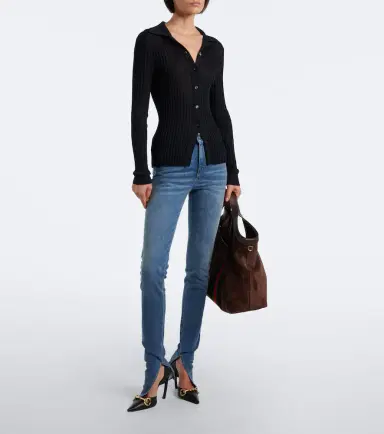 Gucci Giglio Large suede tote bag | Thumbnail 6 Gucci Giglio Large suede tote bag | Thumbnail 6