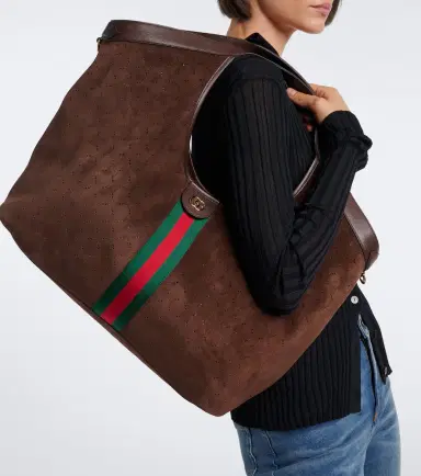 Gucci Giglio Large suede tote bag | Thumbnail 7 Gucci Giglio Large suede tote bag | Thumbnail 7