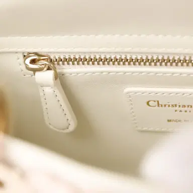 Dior Christian Dior Mini Lady Dior Bag "Buttercup" Rose Soupir, Off-White, Light Purple, Light Brown Lambskin Light Gold Hardware | Thumbnail 10 Dior Christian Dior Mini Lady Dior Bag "Buttercup" Rose Soupir, Off-White, Light Purple, Light Brown Lambskin Light Gold Hardware | Thumbnail 10