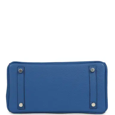 HERMÈS Hermes Birkin 25 Bleu France Togo Palladium Hardware | Thumbnail 6 HERMÈS Hermes Birkin 25 Bleu France Togo Palladium Hardware | Thumbnail 6