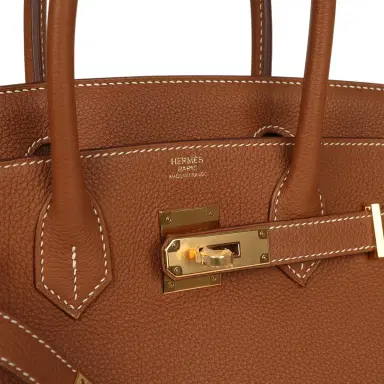 HERMÈS Hermes Birkin 30 Gold Togo Gold Hardware | Thumbnail 7 HERMÈS Hermes Birkin 30 Gold Togo Gold Hardware | Thumbnail 7