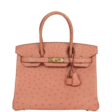 HERMÈS Hermes Birkin 30 Terre Cuite Ostrich Gold Hardware | Thumbnail 1 HERMÈS Hermes Birkin 30 Terre Cuite Ostrich Gold Hardware | Thumbnail 1