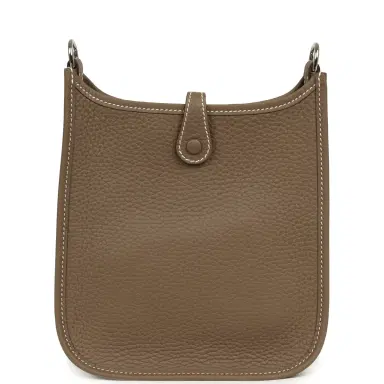 HERMÈS Hermes Evelyne TPM Etoupe Clemence Palladium Hardware | Thumbnail 4 HERMÈS Hermes Evelyne TPM Etoupe Clemence Palladium Hardware | Thumbnail 4