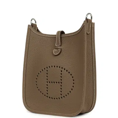 HERMÈS Hermes Evelyne TPM Etoupe Clemence Palladium Hardware | Thumbnail 5 HERMÈS Hermes Evelyne TPM Etoupe Clemence Palladium Hardware | Thumbnail 5