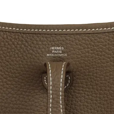 HERMÈS Hermes Evelyne TPM Etoupe Clemence Palladium Hardware | Thumbnail 7 HERMÈS Hermes Evelyne TPM Etoupe Clemence Palladium Hardware | Thumbnail 7