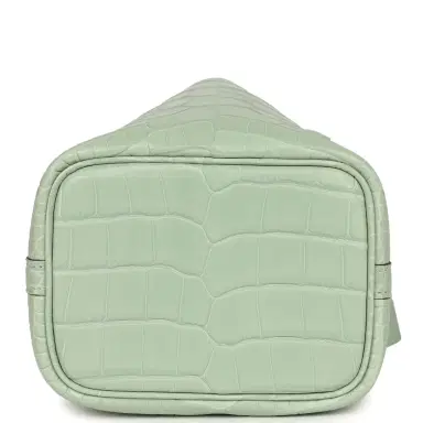HERMÈS Hermes Micro Picotin Lock 14 Vert D'Eau Matte Alligator Palladium Hardware | Thumbnail 6 HERMÈS Hermes Micro Picotin Lock 14 Vert D'Eau Matte Alligator Palladium Hardware | Thumbnail 6