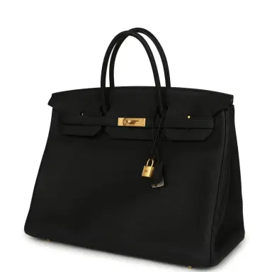 HERMÈS Hermes Special Order (HSS) Birkin 40 Black Verso Togo Brushed Gold Hardware | Thumbnail 5 HERMÈS Hermes Special Order (HSS) Birkin 40 Black Verso Togo Brushed Gold Hardware | Thumbnail 5