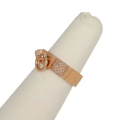 HERMÈS Pre-owned Hermes Collier de Chien Ring PM 18K Rose Gold, Diamonds | Thumbnail 5 HERMÈS Pre-owned Hermes Collier de Chien Ring PM 18K Rose Gold, Diamonds | Thumbnail 5