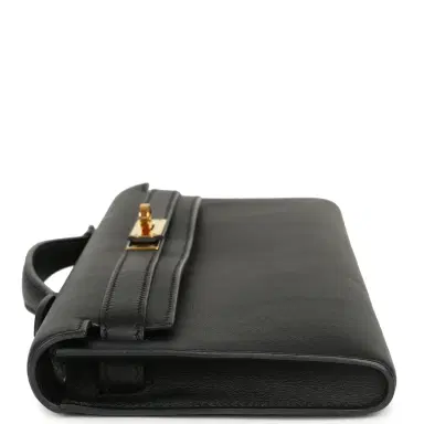HERMÈS Pre-owned Hermes Kelly Cut Black Swift Gold Hardware | Thumbnail 5 HERMÈS Pre-owned Hermes Kelly Cut Black Swift Gold Hardware | Thumbnail 5