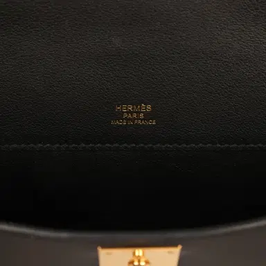 HERMÈS Pre-owned Hermes Kelly Cut Black Swift Gold Hardware | Thumbnail 8 HERMÈS Pre-owned Hermes Kelly Cut Black Swift Gold Hardware | Thumbnail 8