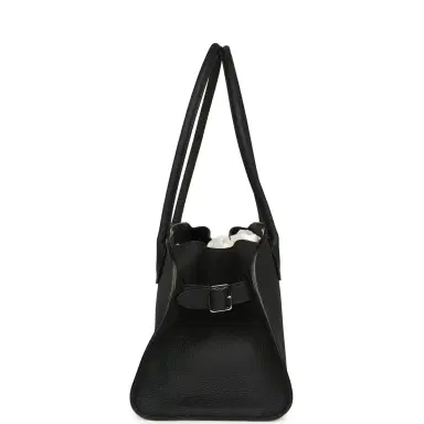 The Row The Row Soft Margaux Shoulder 12 Bag Black Calfskin Silver Hardware | Thumbnail 3 The Row The Row Soft Margaux Shoulder 12 Bag Black Calfskin Silver Hardware | Thumbnail 3