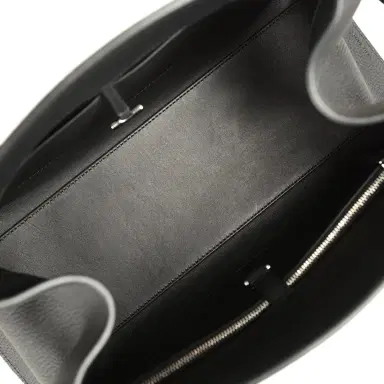 The Row The Row Soft Margaux Shoulder 12 Bag Black Calfskin Silver Hardware | Thumbnail 8 The Row The Row Soft Margaux Shoulder 12 Bag Black Calfskin Silver Hardware | Thumbnail 8