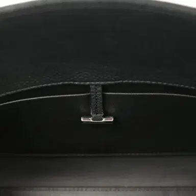 The Row The Row Soft Margaux Shoulder 12 Bag Black Calfskin Silver Hardware | Thumbnail 9 The Row The Row Soft Margaux Shoulder 12 Bag Black Calfskin Silver Hardware | Thumbnail 9