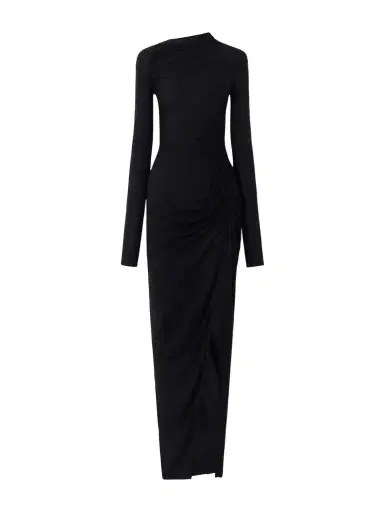 Rick Owens Svita Ruched Jersey Maxi Dress | Thumbnail 1 Rick Owens Svita Ruched Jersey Maxi Dress | Thumbnail 1