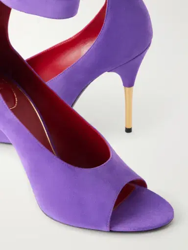Valentino Garavani Fatale 105 Bow-detailed Suede Sandals | Thumbnail 5 Valentino Garavani Fatale 105 Bow-detailed Suede Sandals | Thumbnail 5
