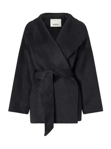 Isabel Marant Ceaton Belted Wool And Cashmere-blend Coat | Thumbnail 1 Isabel Marant Ceaton Belted Wool And Cashmere-blend Coat | Thumbnail 1