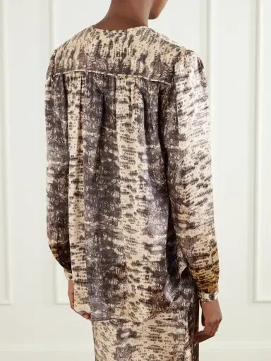 Isabel Marant Printed Silk Blouse | Thumbnail 4 Isabel Marant Printed Silk Blouse | Thumbnail 4