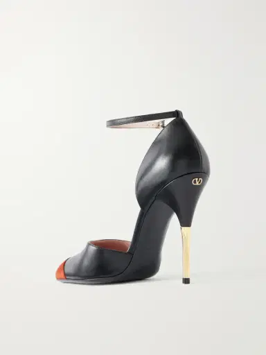 Valentino Garavani Sinead Suede-trimmed Leather Pumps | Thumbnail 3 Valentino Garavani Sinead Suede-trimmed Leather Pumps | Thumbnail 3