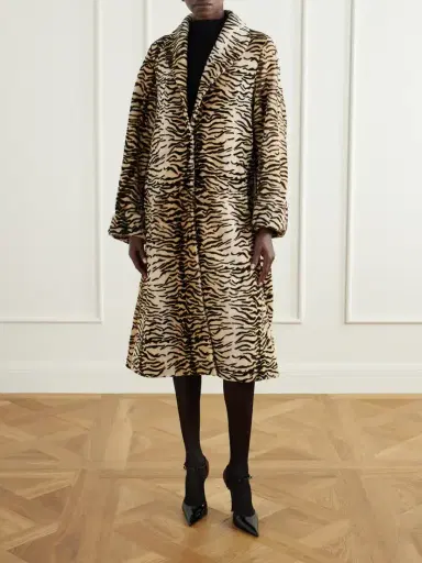 Nour Hammour Nina Tiger-print Shearling Coat | Thumbnail 3 Nour Hammour Nina Tiger-print Shearling Coat | Thumbnail 3