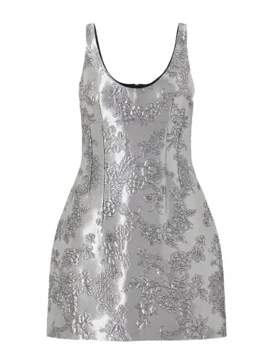 Emilia Wickstead Einna Floral Cloqué Mini Dress | Thumbnail 1 Emilia Wickstead Einna Floral Cloqué Mini Dress | Thumbnail 1