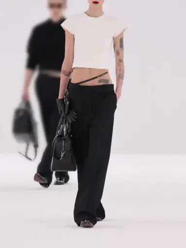 Tom Ford Belted Grain De Poudre Wool Wide-leg Pants | Thumbnail 6 Tom Ford Belted Grain De Poudre Wool Wide-leg Pants | Thumbnail 6