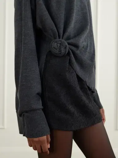 Magda Butrym Knot-detail Wool Turtleneck Sweater | Thumbnail 4 Magda Butrym Knot-detail Wool Turtleneck Sweater | Thumbnail 4