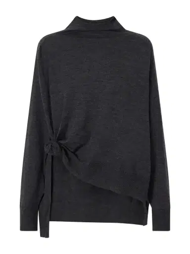 Magda Butrym Knot-detail Wool Turtleneck Sweater | Thumbnail 1 Magda Butrym Knot-detail Wool Turtleneck Sweater | Thumbnail 1
