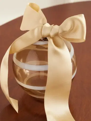 Brunello Cucinelli Set Of Three Striped Glass Ornaments | Thumbnail 3 Brunello Cucinelli Set Of Three Striped Glass Ornaments | Thumbnail 3