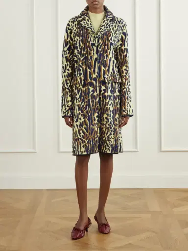 Marni Leopard-jacquard Virgin Wool Coat | Thumbnail 3 Marni Leopard-jacquard Virgin Wool Coat | Thumbnail 3