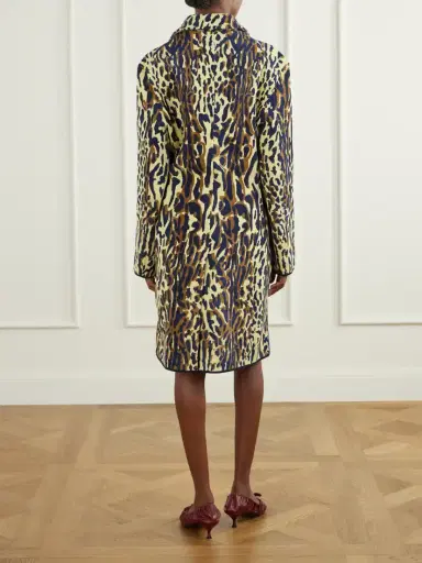 Marni Leopard-jacquard Virgin Wool Coat | Thumbnail 4 Marni Leopard-jacquard Virgin Wool Coat | Thumbnail 4