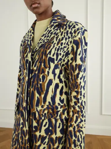 Marni Leopard-jacquard Virgin Wool Coat | Thumbnail 5 Marni Leopard-jacquard Virgin Wool Coat | Thumbnail 5