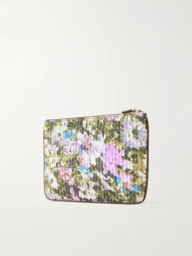 Valentino Garavani Vlogo-embellished Medium Leather-trimmed Quilted Floral-jacquard Clutch | Thumbnail 4 Valentino Garavani Vlogo-embellished Medium Leather-trimmed Quilted Floral-jacquard Clutch | Thumbnail 4