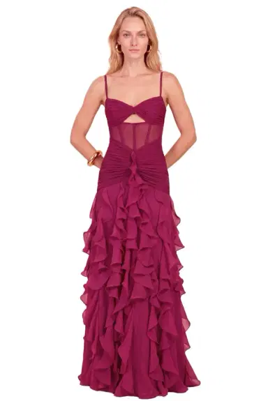 PatBo CHIFFON GLORIA MAXI DRESS | Thumbnail 1 PatBo CHIFFON GLORIA MAXI DRESS | Thumbnail 1