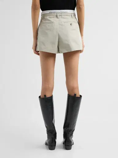 Alexander Wang Women's Logo Elastic High-Rise Shorts | Thumbnail 3 Alexander Wang Women's Logo Elastic High-Rise Shorts | Thumbnail 3