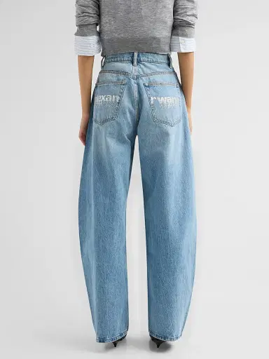 Alexander Wang Women's Crystal Hotfix Pocket Blowup Jeans | Thumbnail 3 Alexander Wang Women's Crystal Hotfix Pocket Blowup Jeans | Thumbnail 3