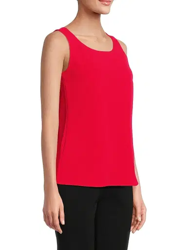 Ming Wang Women's x Tanya Foster Deco Scoopneck Stretch-Crepe Tank Top | Thumbnail 4 Ming Wang Women's x Tanya Foster Deco Scoopneck Stretch-Crepe Tank Top | Thumbnail 4