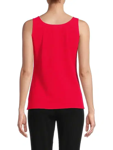 Ming Wang Women's x Tanya Foster Deco Scoopneck Stretch-Crepe Tank Top | Thumbnail 5 Ming Wang Women's x Tanya Foster Deco Scoopneck Stretch-Crepe Tank Top | Thumbnail 5