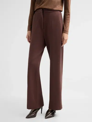 Misook Women's LuxeStretch Stretch-Cotton Wide-Leg Pants | Thumbnail 4 Misook Women's LuxeStretch Stretch-Cotton Wide-Leg Pants | Thumbnail 4