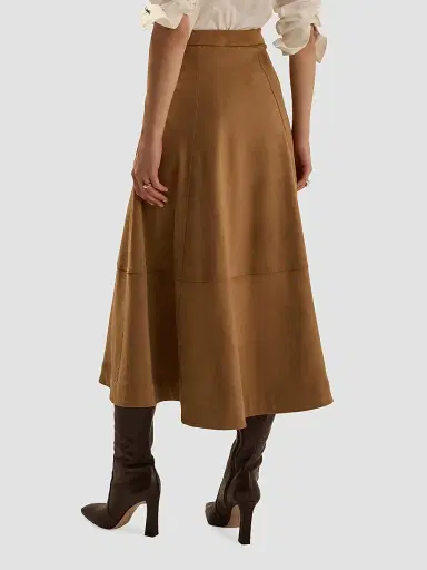 Favorite Daughter Women's The Aspen Faux Suede Midi Skirt | Thumbnail 5 Favorite Daughter Women's The Aspen Faux Suede Midi Skirt | Thumbnail 5