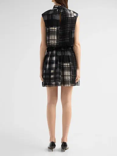 Ramy Brook Women's Leah Plaid Mini Dress | Thumbnail 3 Ramy Brook Women's Leah Plaid Mini Dress | Thumbnail 3