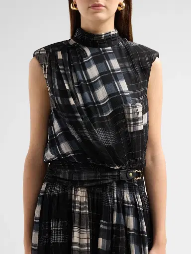 Ramy Brook Women's Leah Plaid Mini Dress | Thumbnail 5 Ramy Brook Women's Leah Plaid Mini Dress | Thumbnail 5
