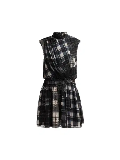 Ramy Brook Women's Leah Plaid Mini Dress | Thumbnail 1 Ramy Brook Women's Leah Plaid Mini Dress | Thumbnail 1