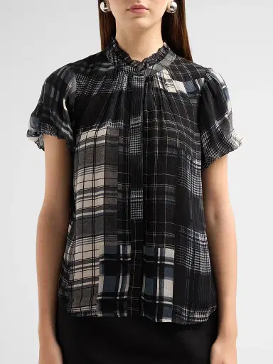 Ramy Brook Women's Lacey Plaid Top | Thumbnail 5 Ramy Brook Women's Lacey Plaid Top | Thumbnail 5