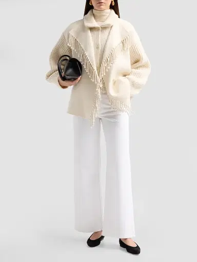 Frame Women's The Fringe Wool Coat | Thumbnail 2 Frame Women's The Fringe Wool Coat | Thumbnail 2