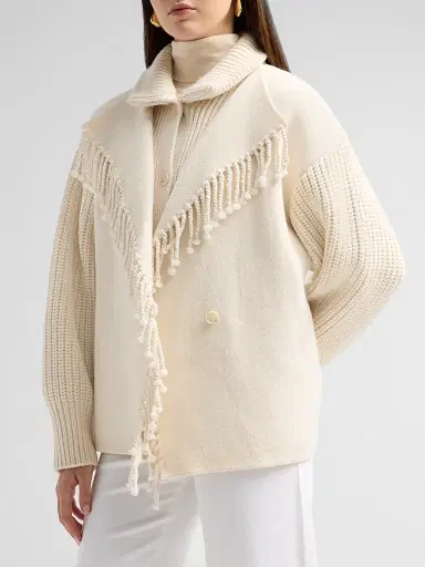 Frame Women's The Fringe Wool Coat | Thumbnail 4 Frame Women's The Fringe Wool Coat | Thumbnail 4